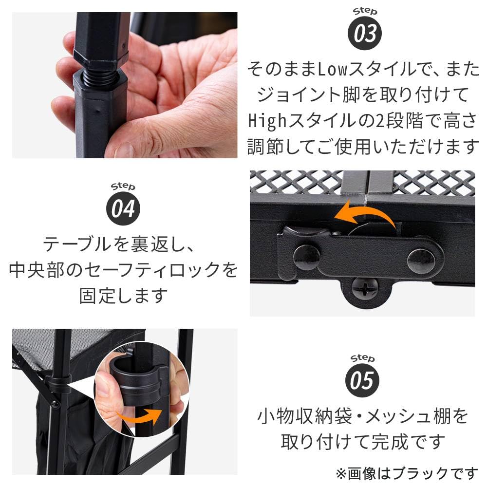 Amazon.co.jp: SUGGEST アウトドアテーブル シルバー 折りたたみ