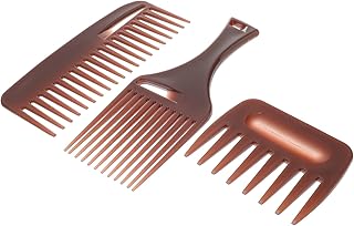 FOMIYES 3Pcs Cabeleireiro Pente De Dente Largo Perucas Trançadas Escova De Cabelo Para Homens Perucas Femininas Pente De Barbeiro Pente De Cabelo Pente Afro Pente De Estilo De Cabelo