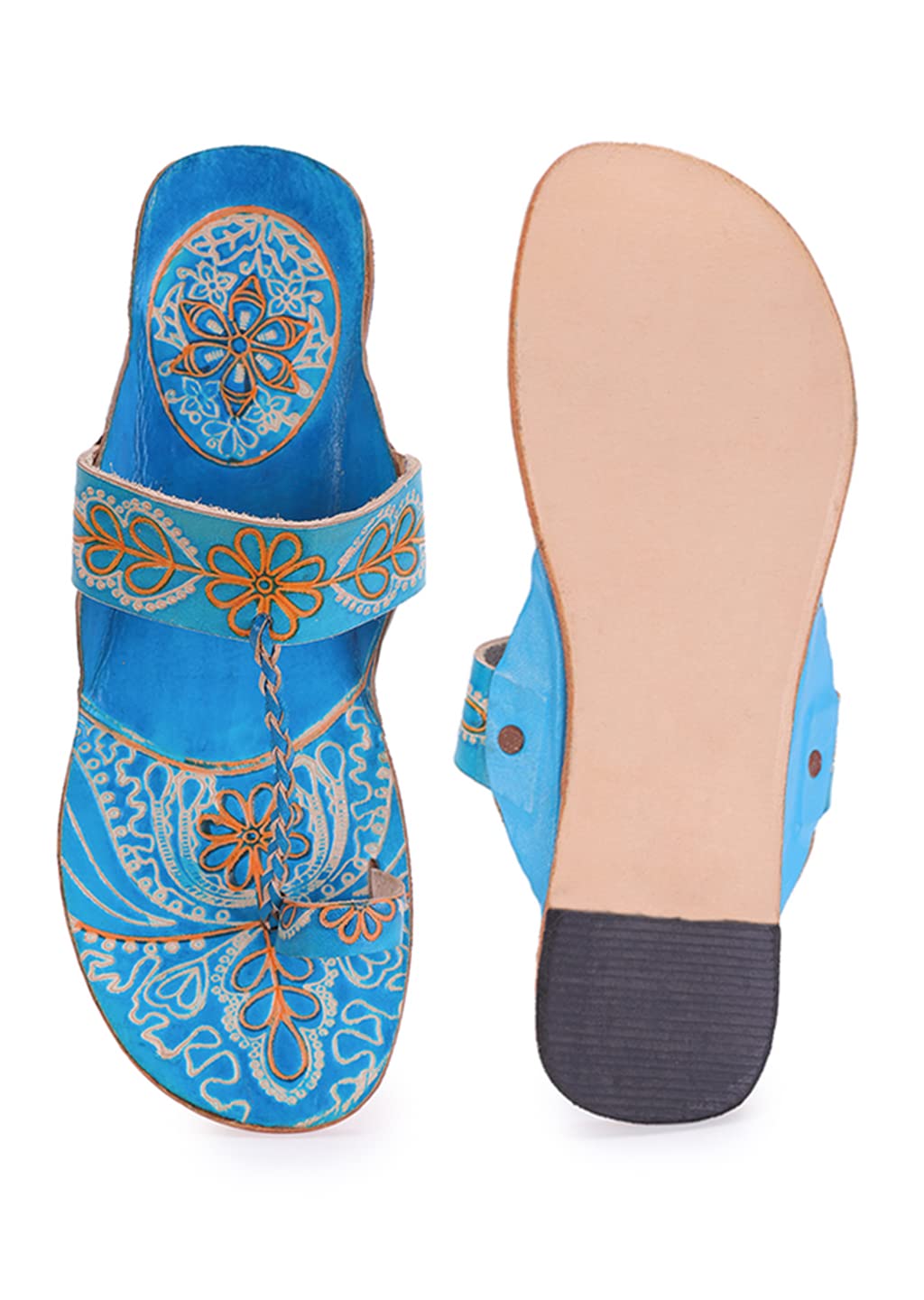 Style Socio Fashions Kolhapuri Chappal Stylish, Ethnic Slippers for Girls and Women (Numeric_8) Blue (B0BFWG87QC) Amazon Price History, Amazon Price Tracker
