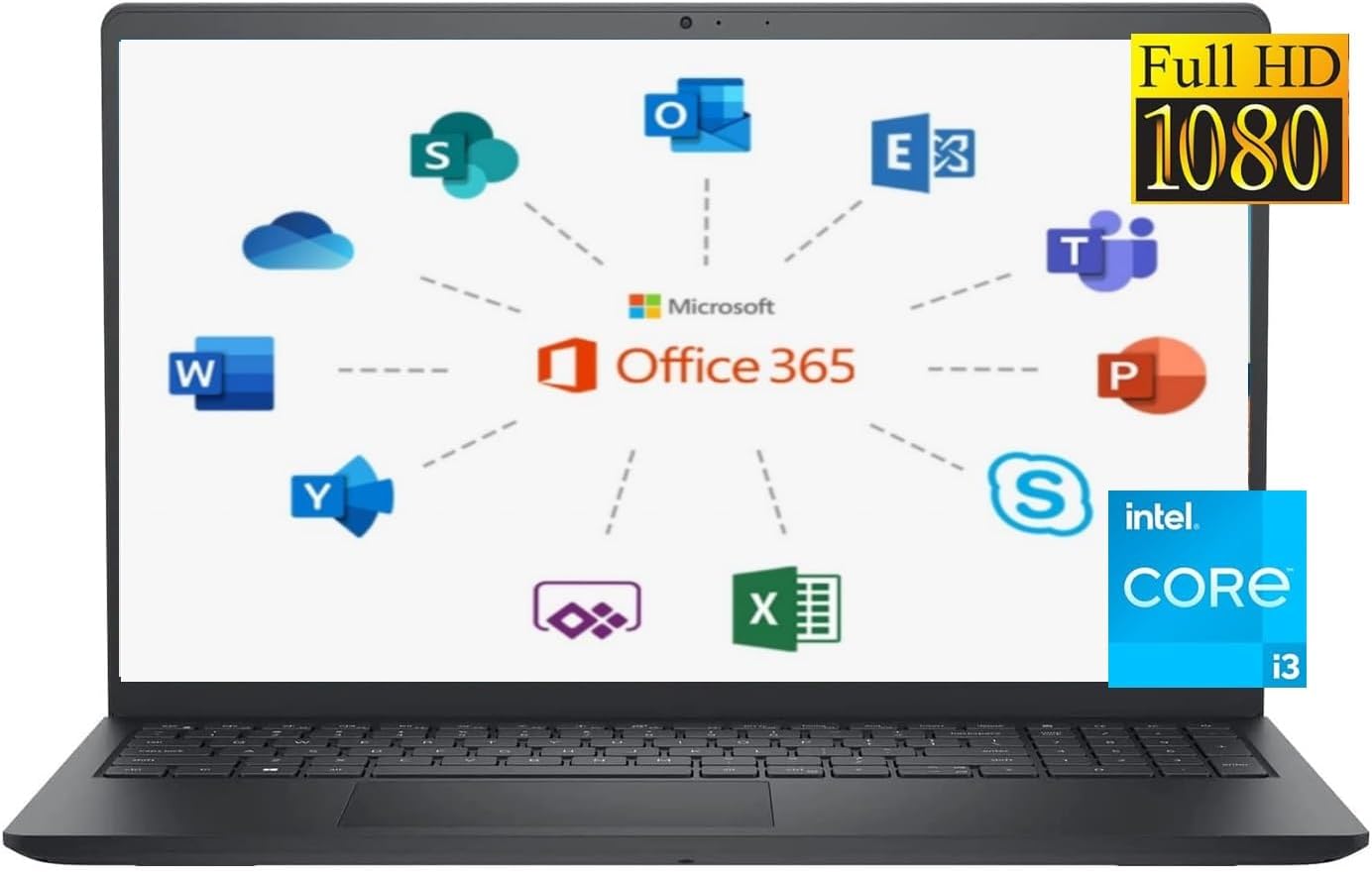 DELL 2024 Inspiron 15 3520 Slim Laptop, 15.6 FHD LED Display, Intel