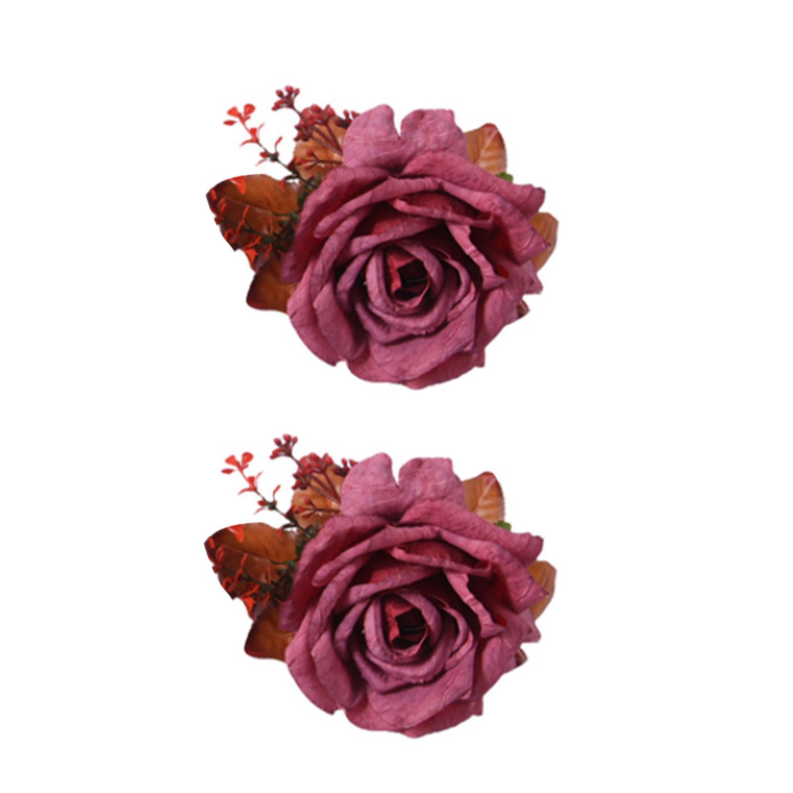 Window Flower Curtain Tieback Clip-on Rose Flower Tie Holder Decoration Rose Curtain Tiebacks