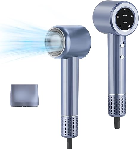 Secador de pelo, secador de pelo profesional de alta velocidad para secado rápido, potente secador de pelo de 1400 W, 3 temperaturas2 velocidades,