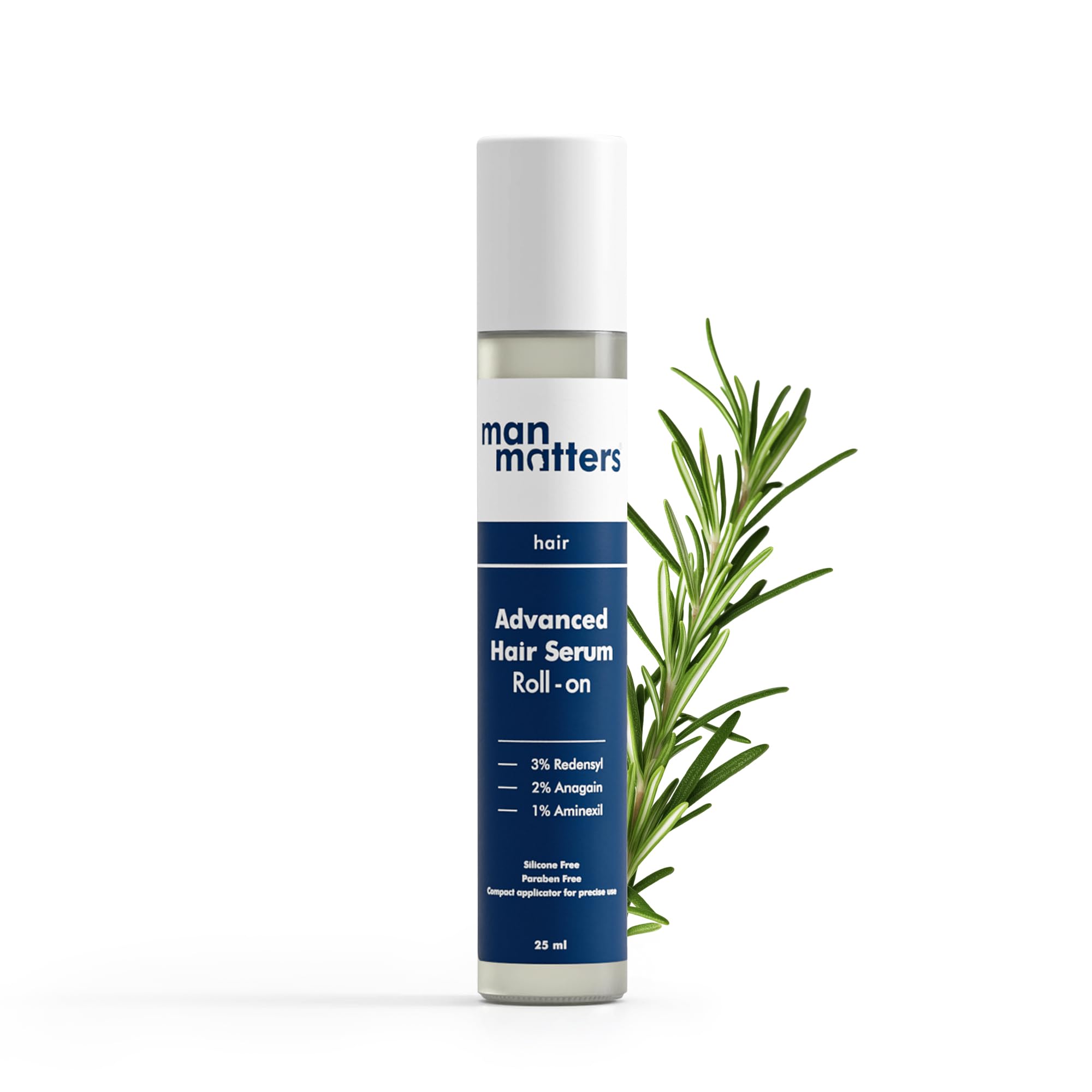 Man Matters Advanced Hair Growth Serum Roll On For Hair&Beard|With 3% Redensyl,2% Anagain,1% Aminexil&Rosemary Leaf Extract |Reactivates Hair Cells&Activates Beard Follicles|25Ml,50 Grams-image-22