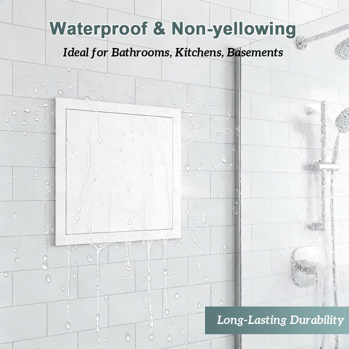 Aluminum Alloy Access Panel for Drywall, Push to Open Wall & Ceiling Service Door, Metal Plumbing Inspection Hatch for HVAC/Cables/Bathroom(Gray,5x7in/12.7x17.8cm)