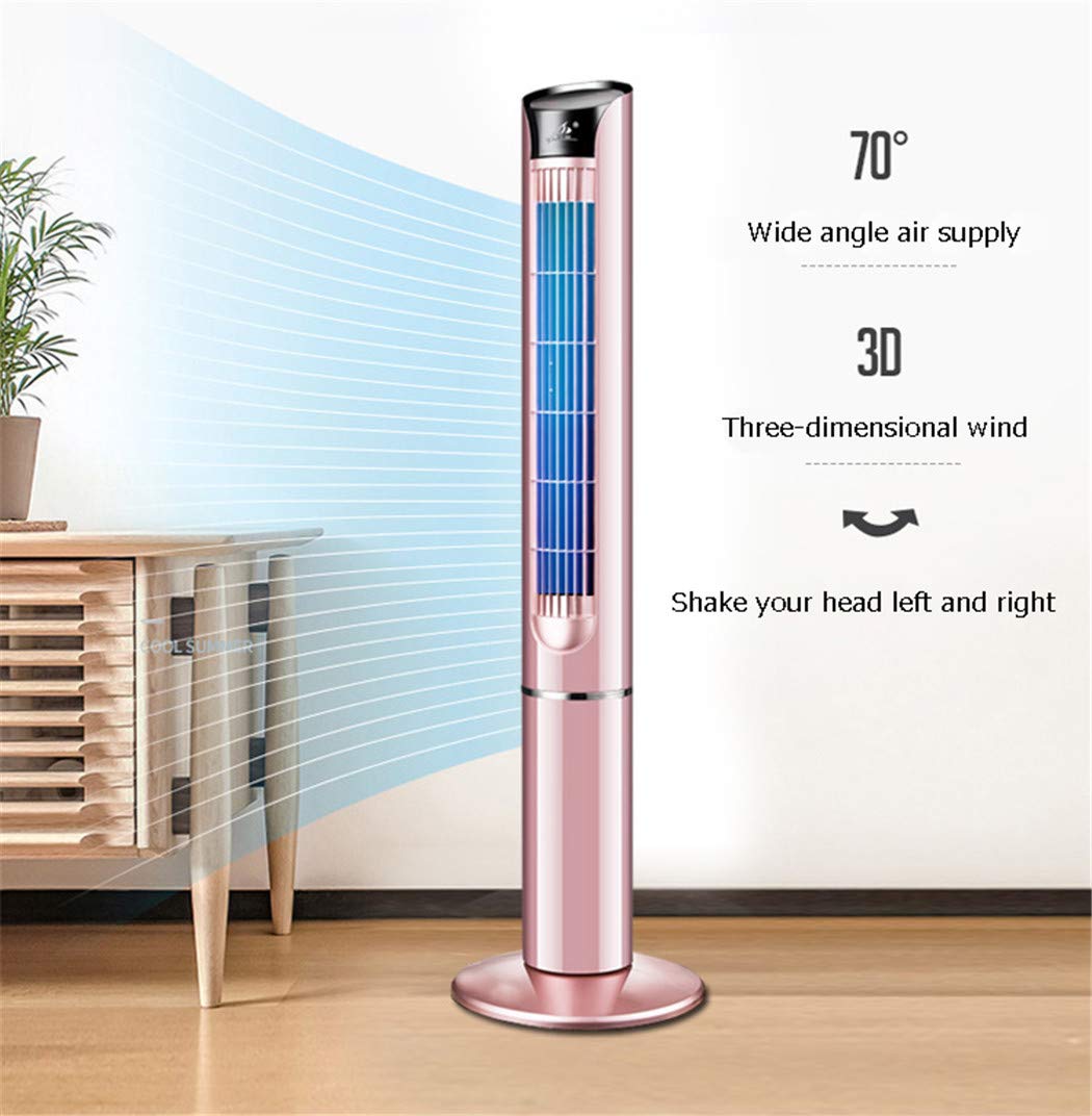 Ventilador De Torre Columna Vertical Oscilación 3 Velocidades Ventilación 3 Modos Estable Silencioso (Blanca)