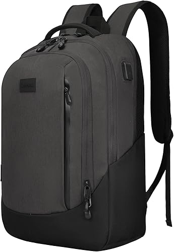 Goloni Mochila ligera e informal para laptop, bolsa de viaje clásica de mano, con puerto de carga USB para hombres y mujeres, Negro -, Classic