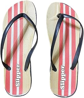 شبشب سبامى حريمي مخطط متعدد الاوان - شبشب خروج ومزل نعل طبي مريح - شبشب شاطئ شبشب متعدد فليب FLOP For Women & Girls, Non Slip & Soft - Outdoor, indoor Striped - Medical Leather