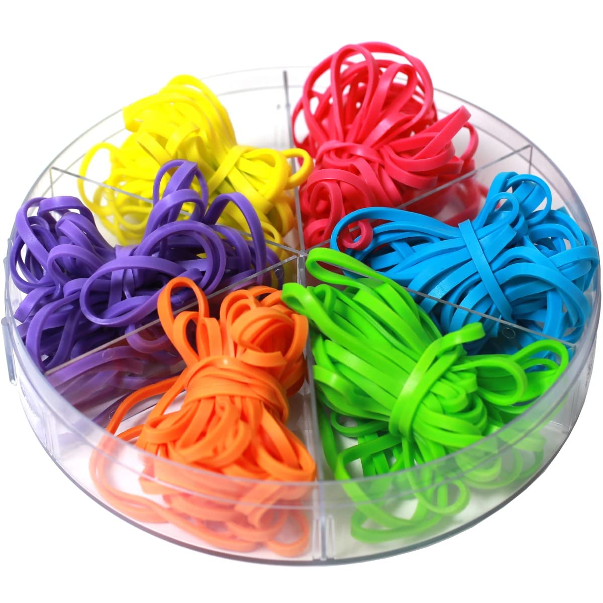 CALCUSO Fournitures de bureau Paquet complet: trombones assortis, gros trombones, boules en caoutchouc, bandes élastiques, punaises,pinces polyvalentes