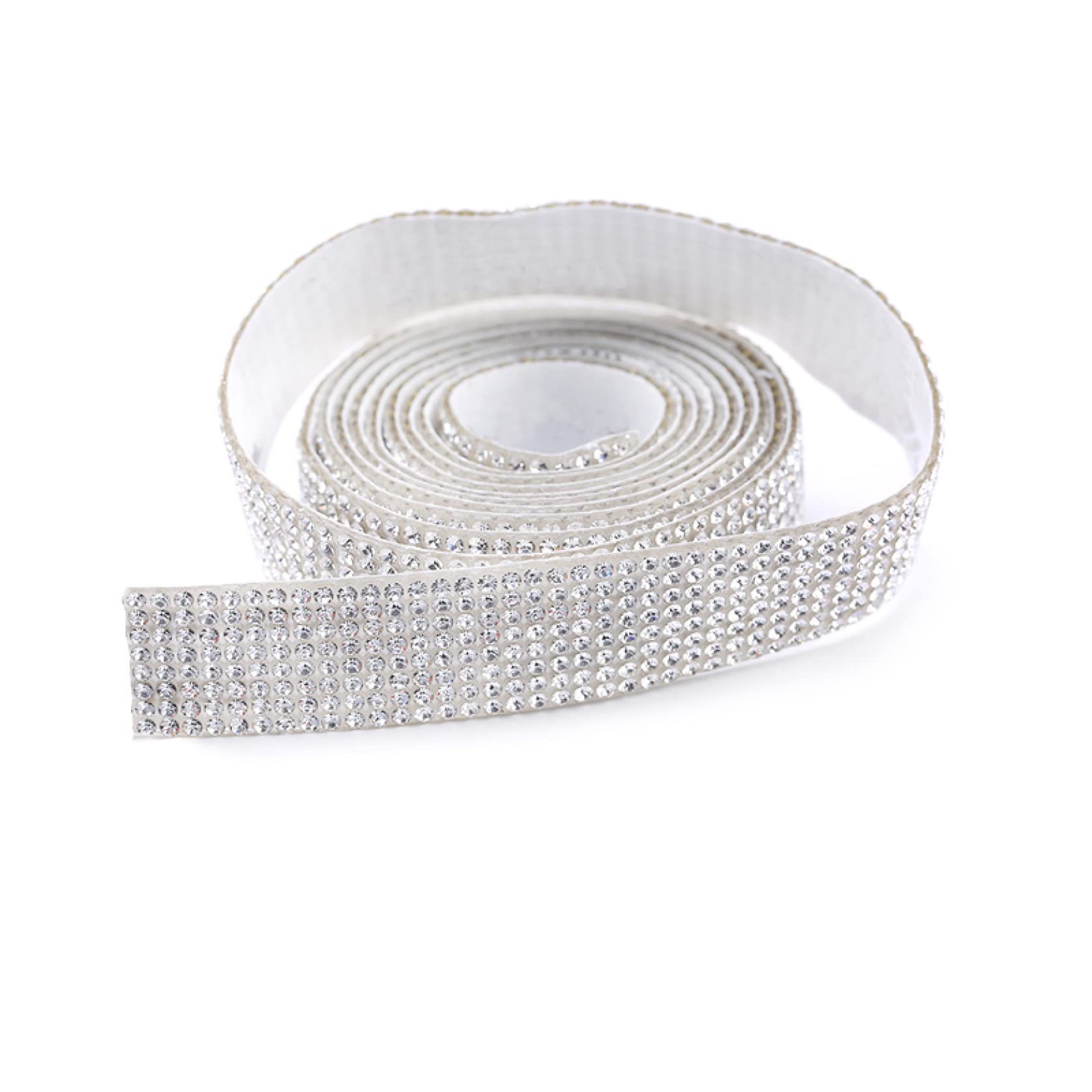 ACiyD 1 Yard Strass Trim Selbstklebend Glitzer Kristall Band Band Kette DIY Strass Band Trim für Auto Telefon Dekorationen (Color : 27mm Crystal Yellow, Size : 1 Yard) (18mm Crystal 2 1 Yard)
