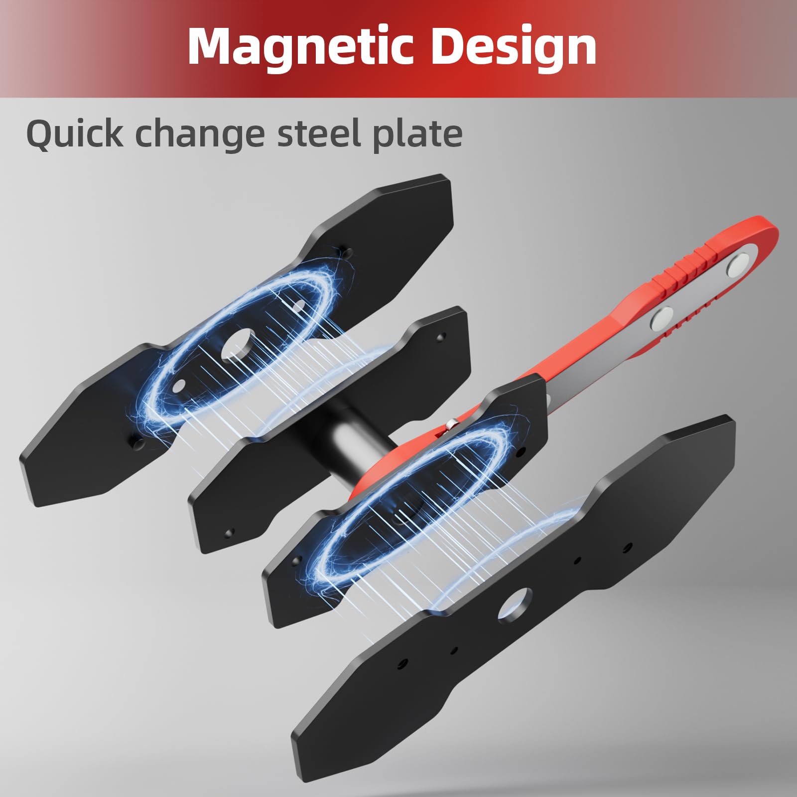 Brake Caliper Compression Tool Caliper Piston Compressor Tool With Additional 2 pcs Large Steel Plate and 2 Hooks — view 7