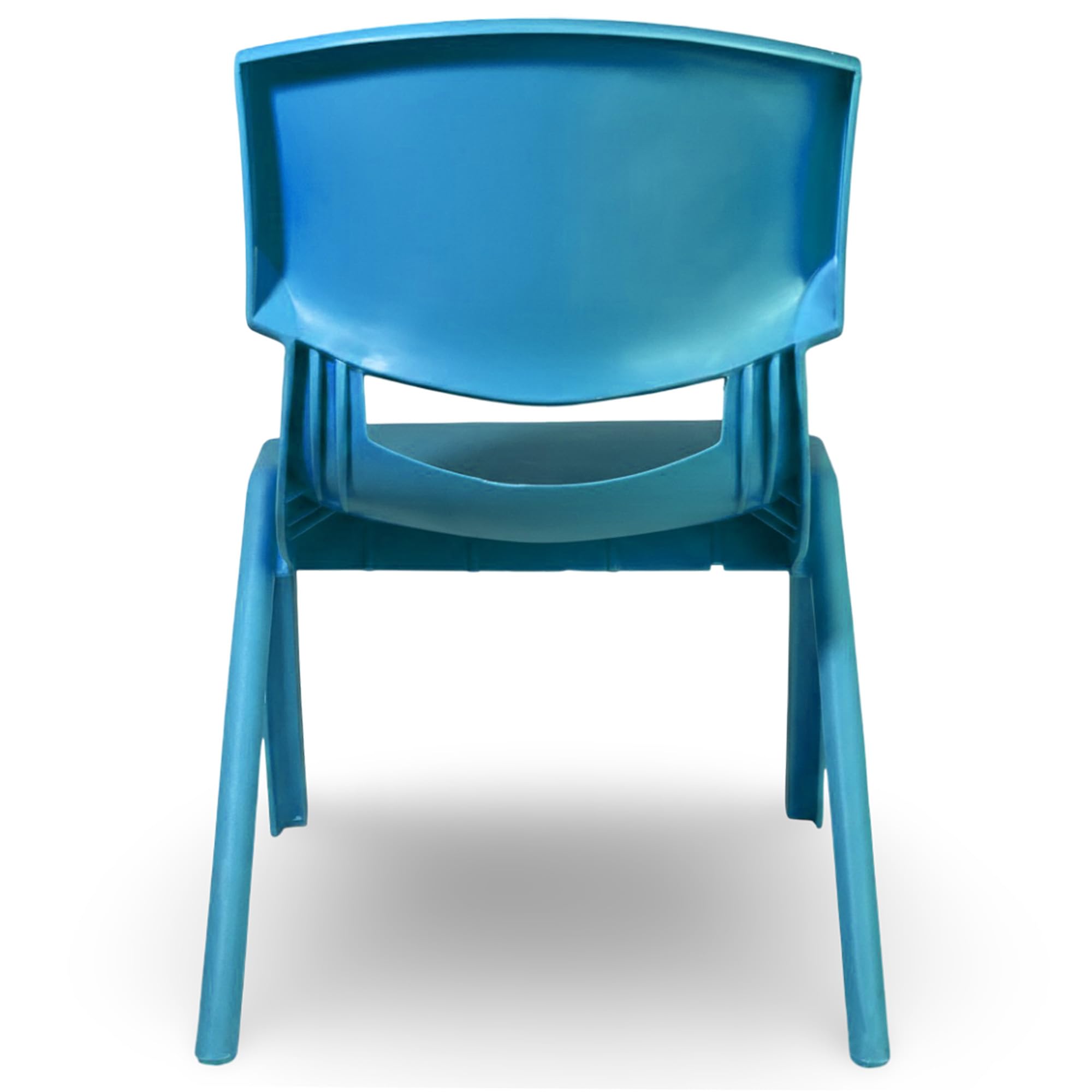 Sicignano Set 3 Pezzi Sedia per Bambini in Plastica Azzurro Impilabile 34x32x48h cm Portata 60 kg Impermeabile