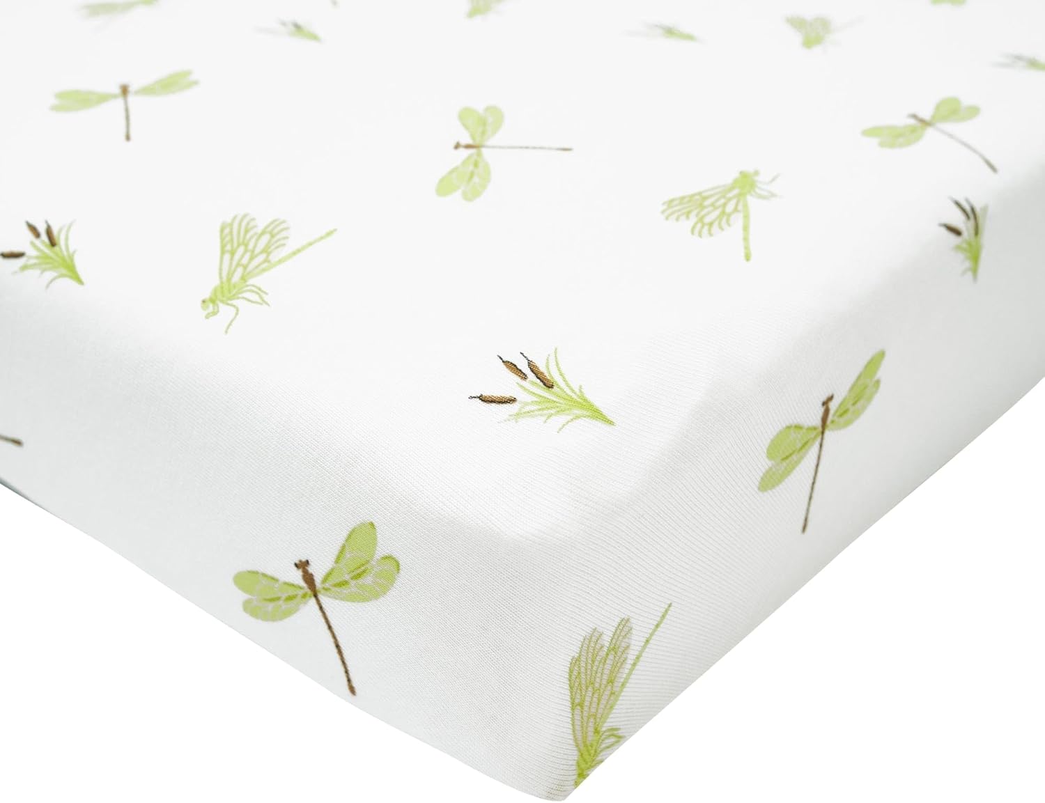 Kyte Baby Soft Crib Sheet - Standard Fitted Crib Sheet Made with Rayon from Bamboo, Ultra-Gentle and Breathable (Dragonfly)