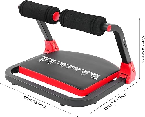 Miniatura 5 de Máquina de abdominales para gimnasio en casa, equipo de entrenamiento abdominal con 3 resistencias ajustables, entrenador de abdominales para