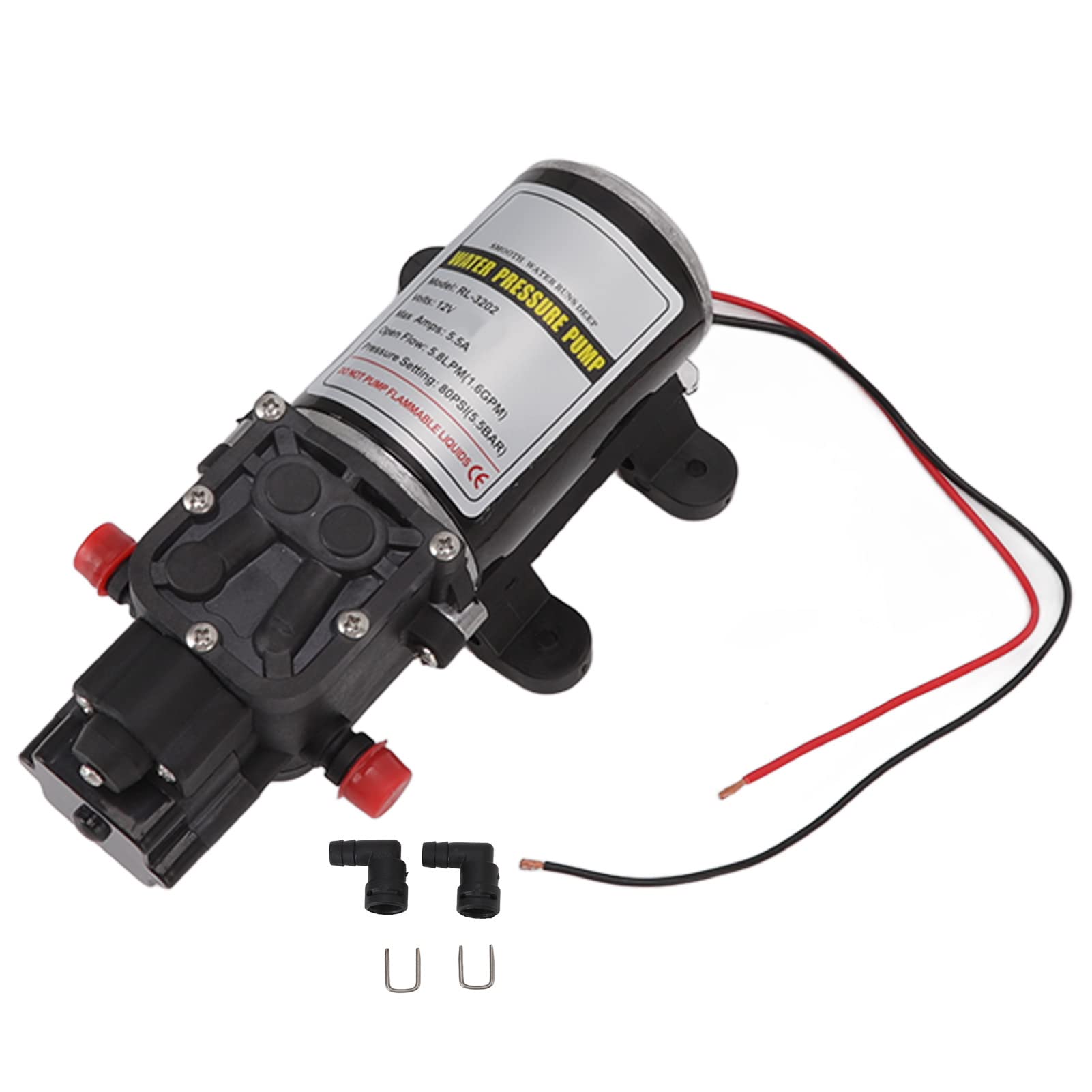 Membranowa pompa wodna Samozasysająca przerywana pompa membranowa Wysokociśnieniowa pompa wodna do użytku morskiego (RL3202(12V))