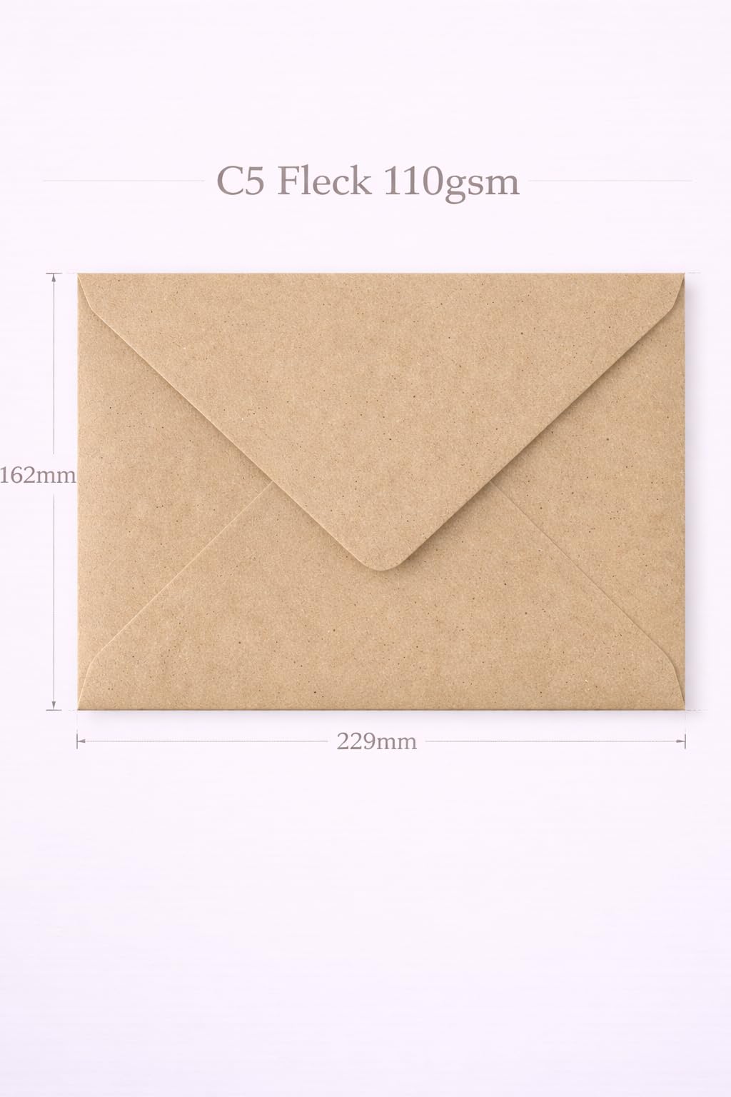 50 sobres de papel kraft C5 de 162 mm x 229 mm