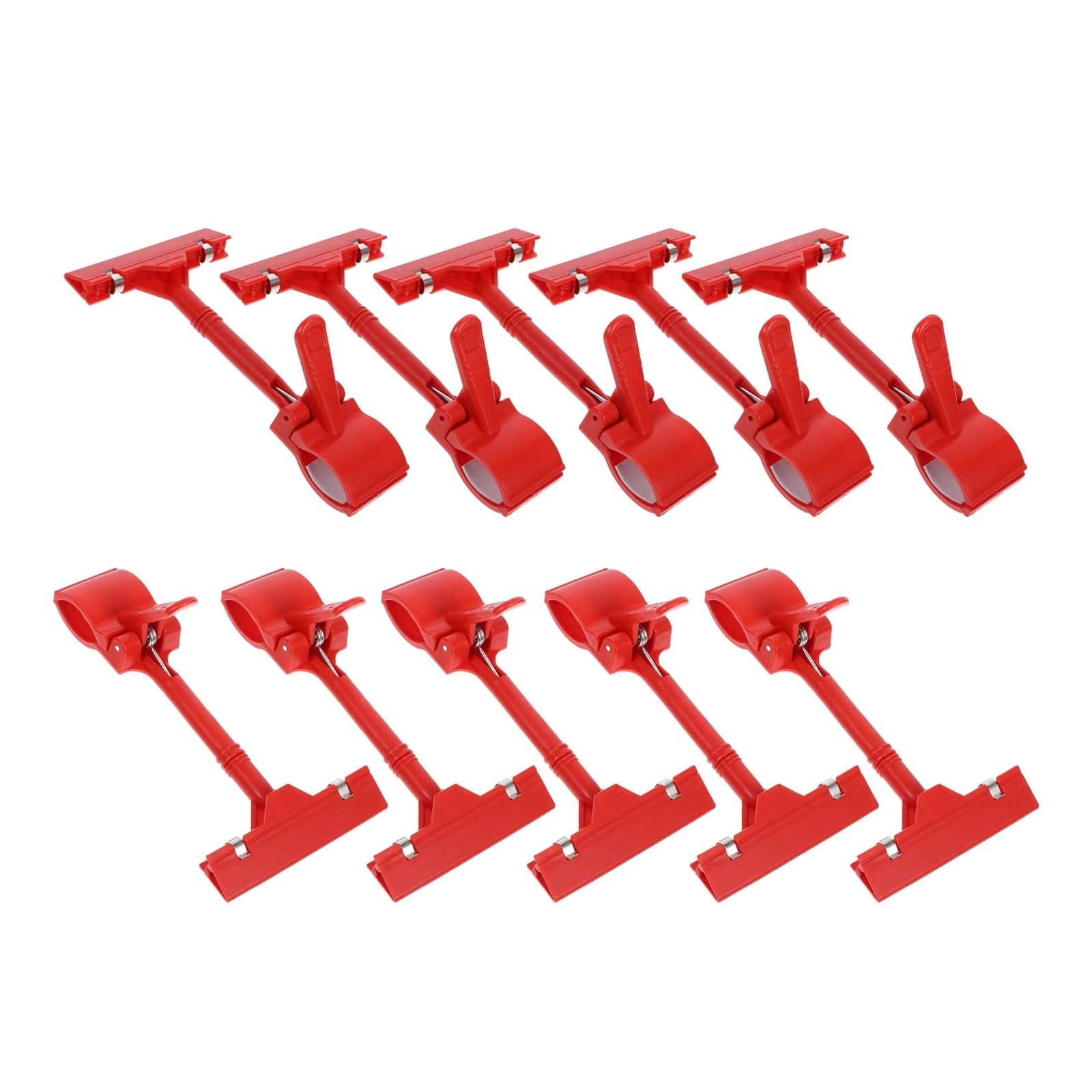 Vaeltor 16/25pc Adjustable Price Tag Clips Plastic Sign Holders for Retail Display Stands