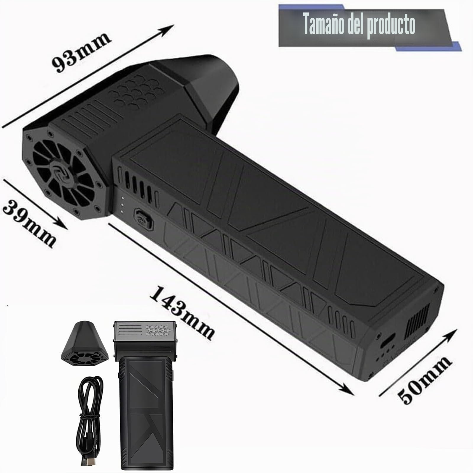 Air Blaster 2.0, Hydrayne Air Blaster 2.0, soplador Pocket Jet X, soplador de Aire eléctrico Duster-3 Gear Ajustable 130000RPM