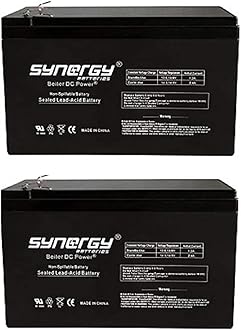 Beiter DC Power High Performance Rechargeable 24 Volt (2 12V Batteries) Battery Pack for The Razor E300 & Razor E325, W15130640003, W13112430003, W13112430185, W15130412003