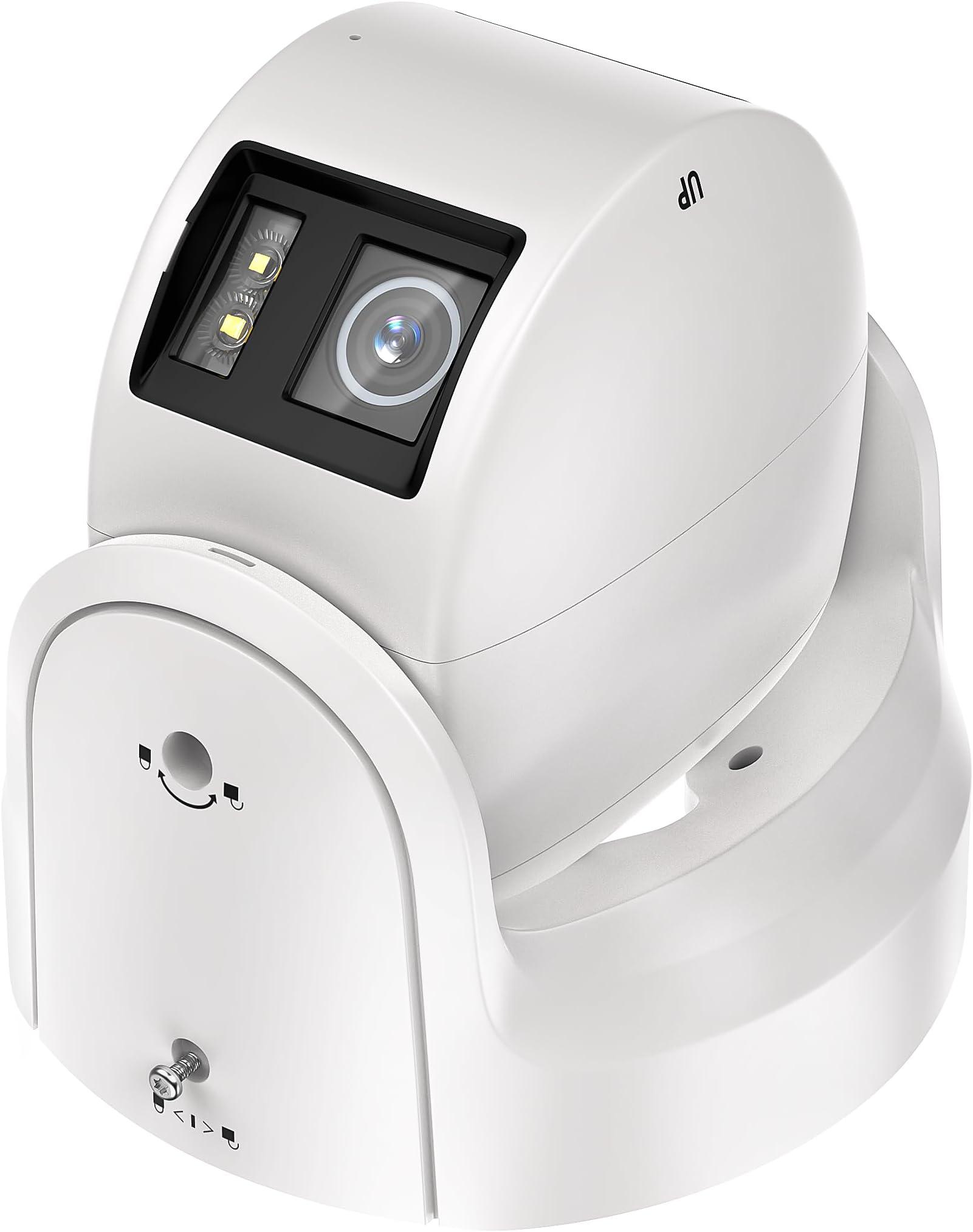8MP 4K Panoramic PoE Turret IP Camera with 24/7 Colorful Imaging, Human/Vehicle Detection, Strobe Light and Audio Alarm, H.265+, Compatible with NVR/Connect 2CD2387G2P-LSU/SL 4mm