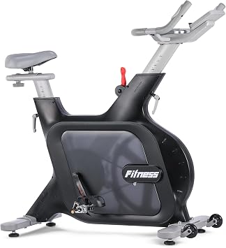 Electromagnetic Resistance Exercise Bike for Home, 32 Adjustable Resistance Exercise Bike with Wheels for Easy Mobility, Indoor Cycling Bike with Adjustable Comfortable Seat, Black