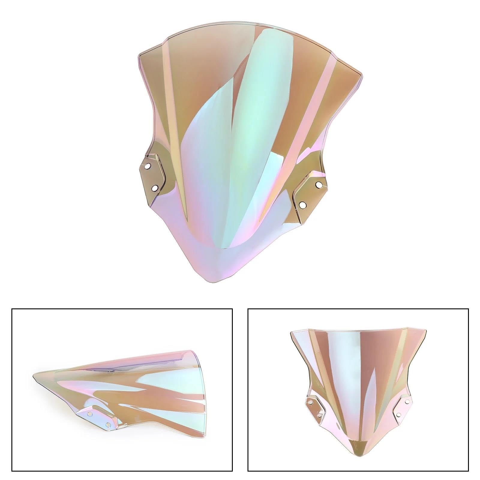 Visière De Carénage Pare-Brise pour Moto pour Kawasaki pour Ninja 250/400 (2018-2024) Déflecteur De Vent, Bulle Et Spoiler Moto Bulle(Fumée)