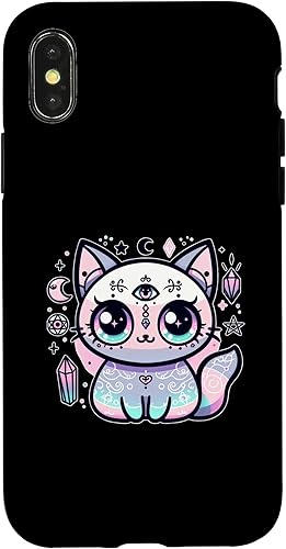 Miniatura 7 de iPhone 14 Plus Kawaii Pastel Cat Ouija Creepy Occult Aesthetic Case