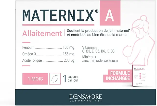 Densmore Maternix A - Complément Alimentaire Allaitement - 30 Capsules - 1 Mois