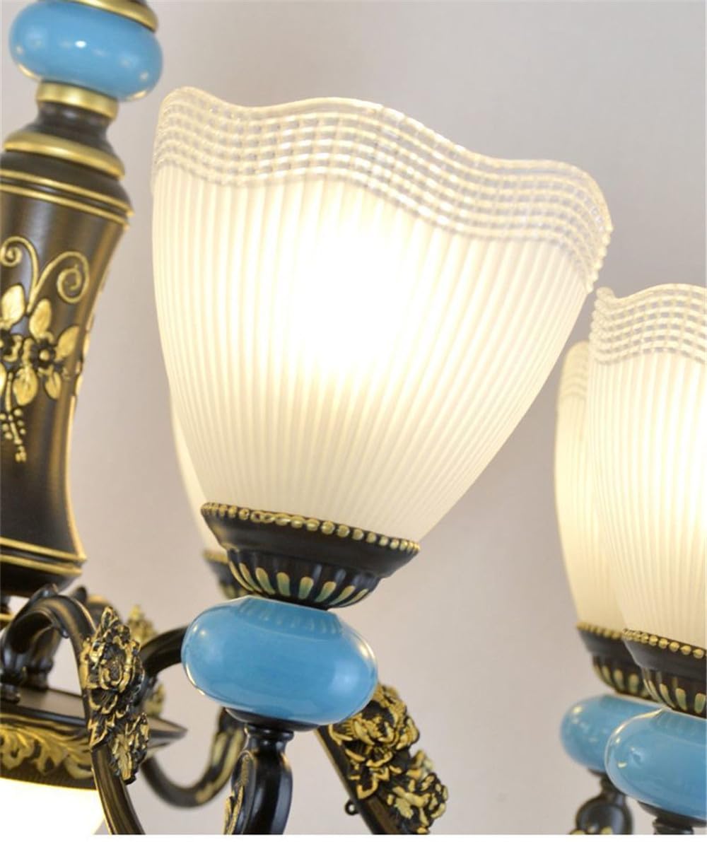 LED Europejska Współczesny salon Złoty żyrandol kryształowy (E 6 świateł)