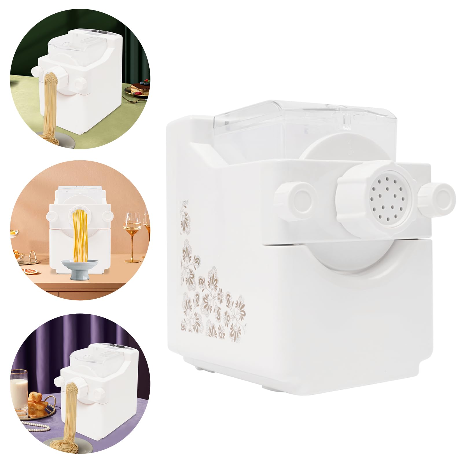 Macchina per pasta elettrica, con 9 forme, motore in rame puro 55-60rpm fino a 500 g, per pasta e gnocchi, pelle gnocchi, frutta e verdura