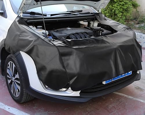 Miniatura 5 de RUPSE 3 protectores de guardabarros para mecánicos, alfombrillas de cuero de microfibra para guardabarros de automóvil, alfombrilla protectora