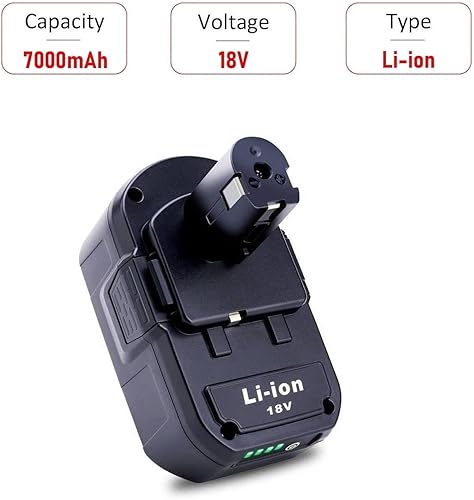 Miniatura 3 de Paquete de 2 baterías de 7.0Ah 18V compatibles con Ryobi 18 voltios ONE+ P102 P103 P104 P105 P107 P108 P109 P122 batería inalámbrica para