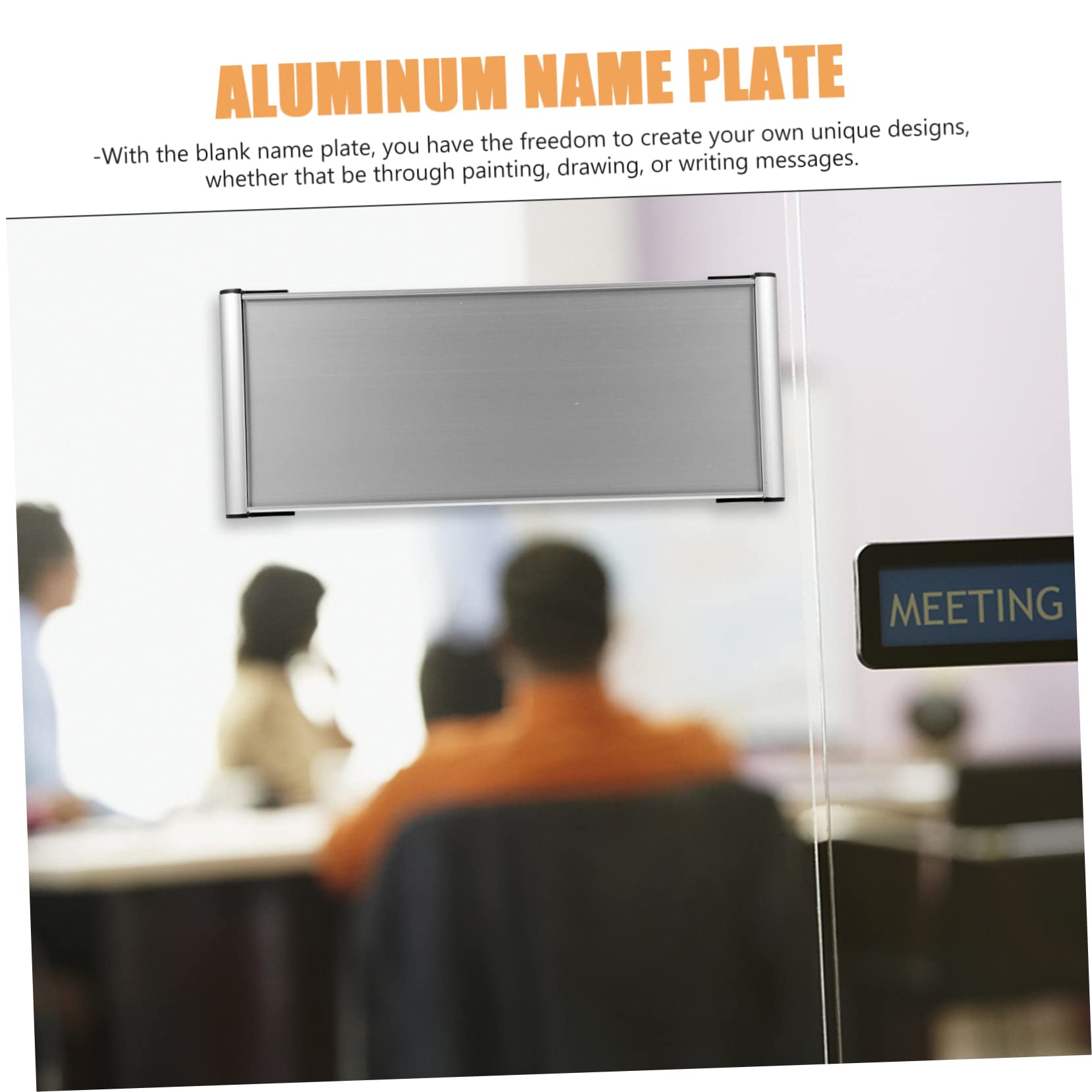 Tofficu 12piezas Placa De Nombre De Para Letrero Personalizable Doble Cara Para Identificación De Departamentos y Señalización De