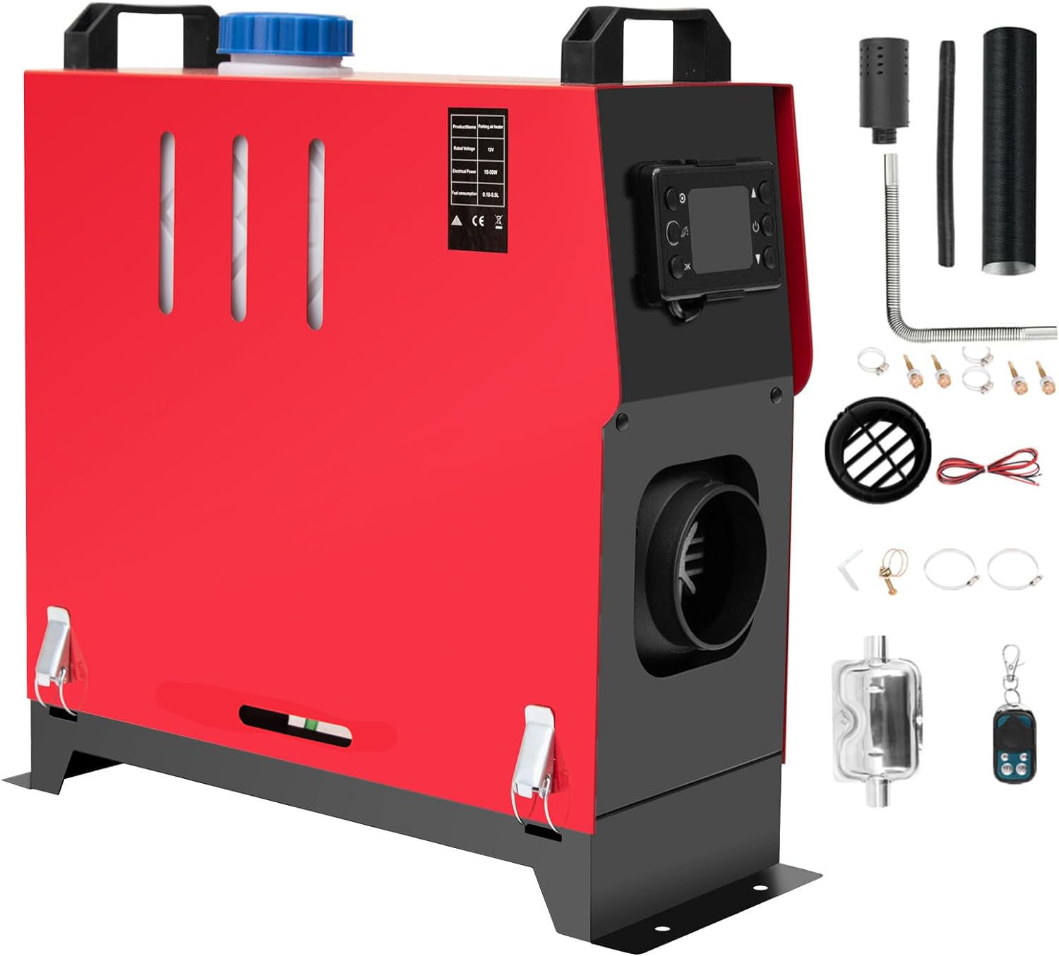 5KW-8KW Diesel Lufterhitzer, 12V Standhezung Diesel Luft Dieselheizung Energieeffizient, Leise mit Fernschalldämpfer und LCD Anzeige, Standheizung für Auto RV Boote LKW Wohnmobil Bus