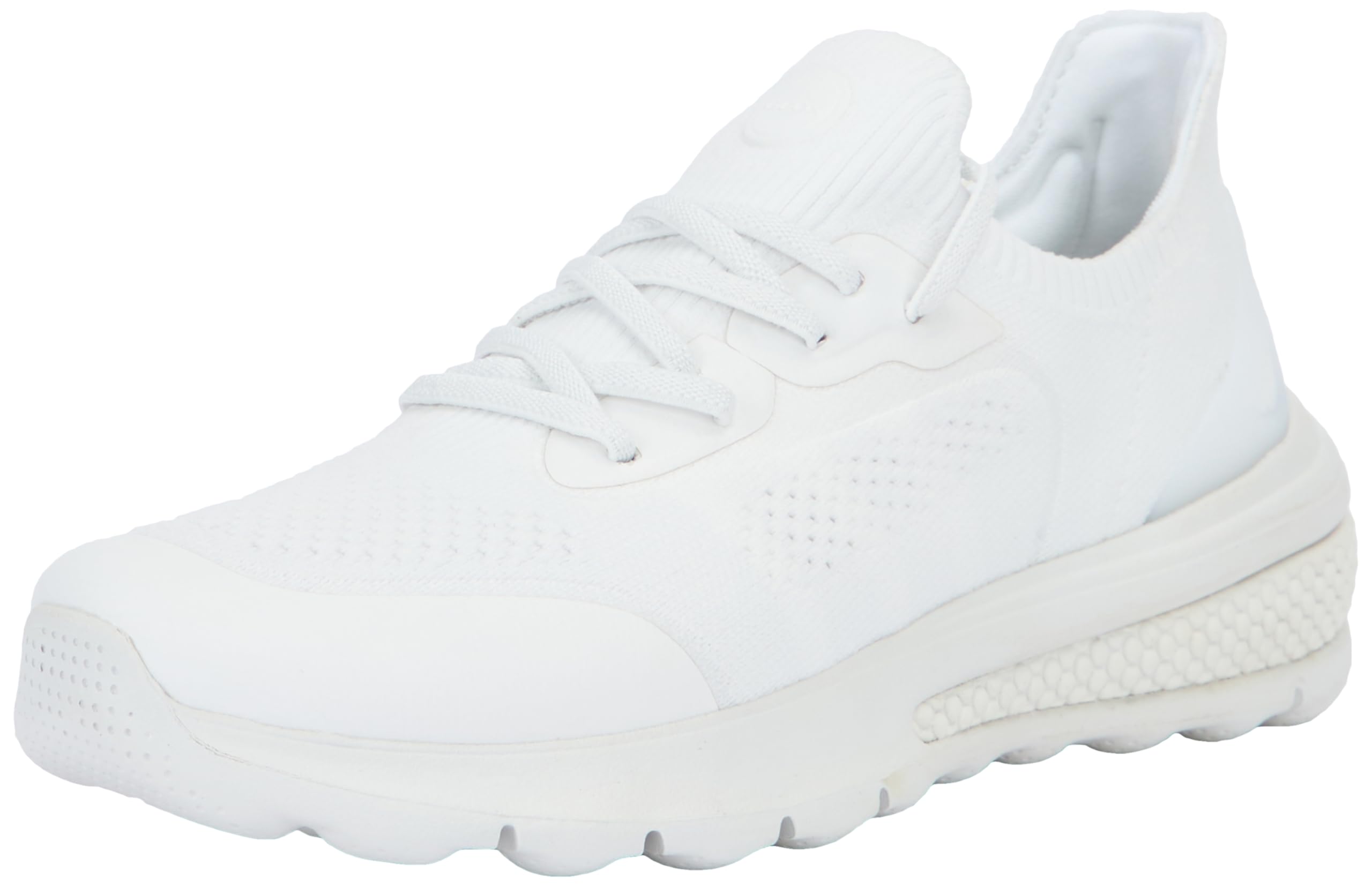 Geox Women's D Spherica Actif C Sneaker, White, 11 UK