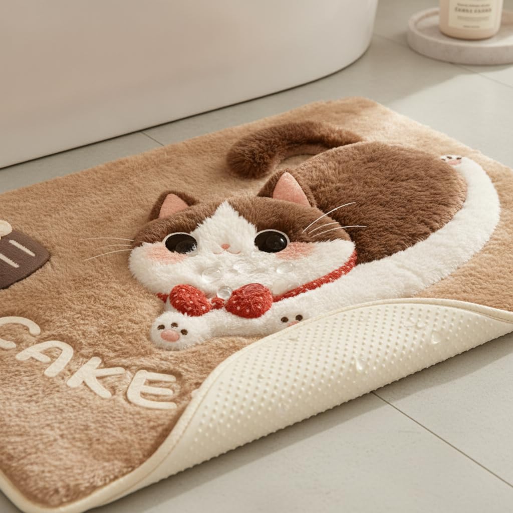 Tapis Bain Absorbant Antidérapant, 60x90cm