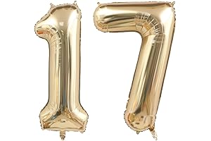 17 Balloons 40 Inch Light Gold White Gold Giant Digital Helium Mylar Balloons