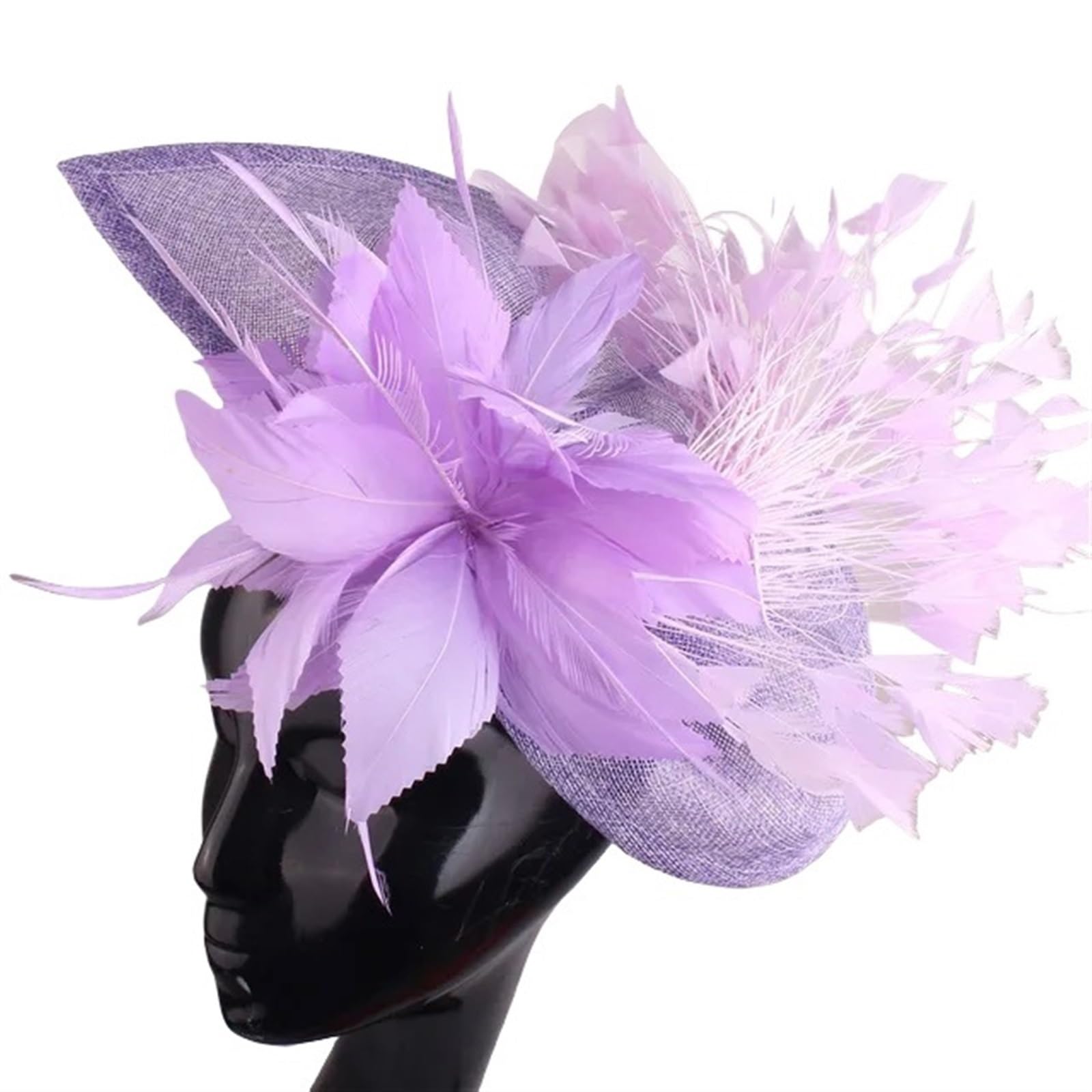 UALXPAO Wedding Hats Gorgeous Fascinator Hat With Clips Elegant Women Fancy Feathers Wedding Hats Bridal Hair Accessories Lady Millinery for Tea Party,Weddings(Color1)