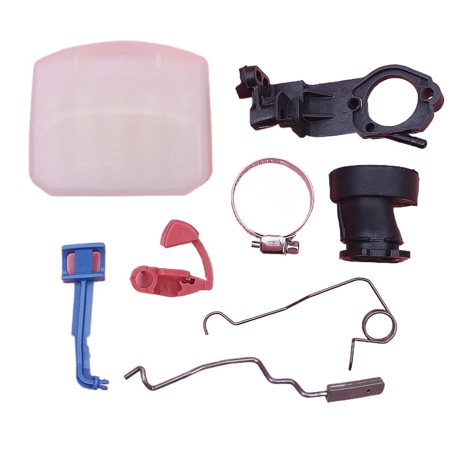 Flangia del collettore di aspirazione, Filtro dell'Aria Compatibile con Husqvarna 340, 345, 346XP, 350, 353, Molla dell'acceleratore, Interruttore, Motosega, Parte di Ricambio