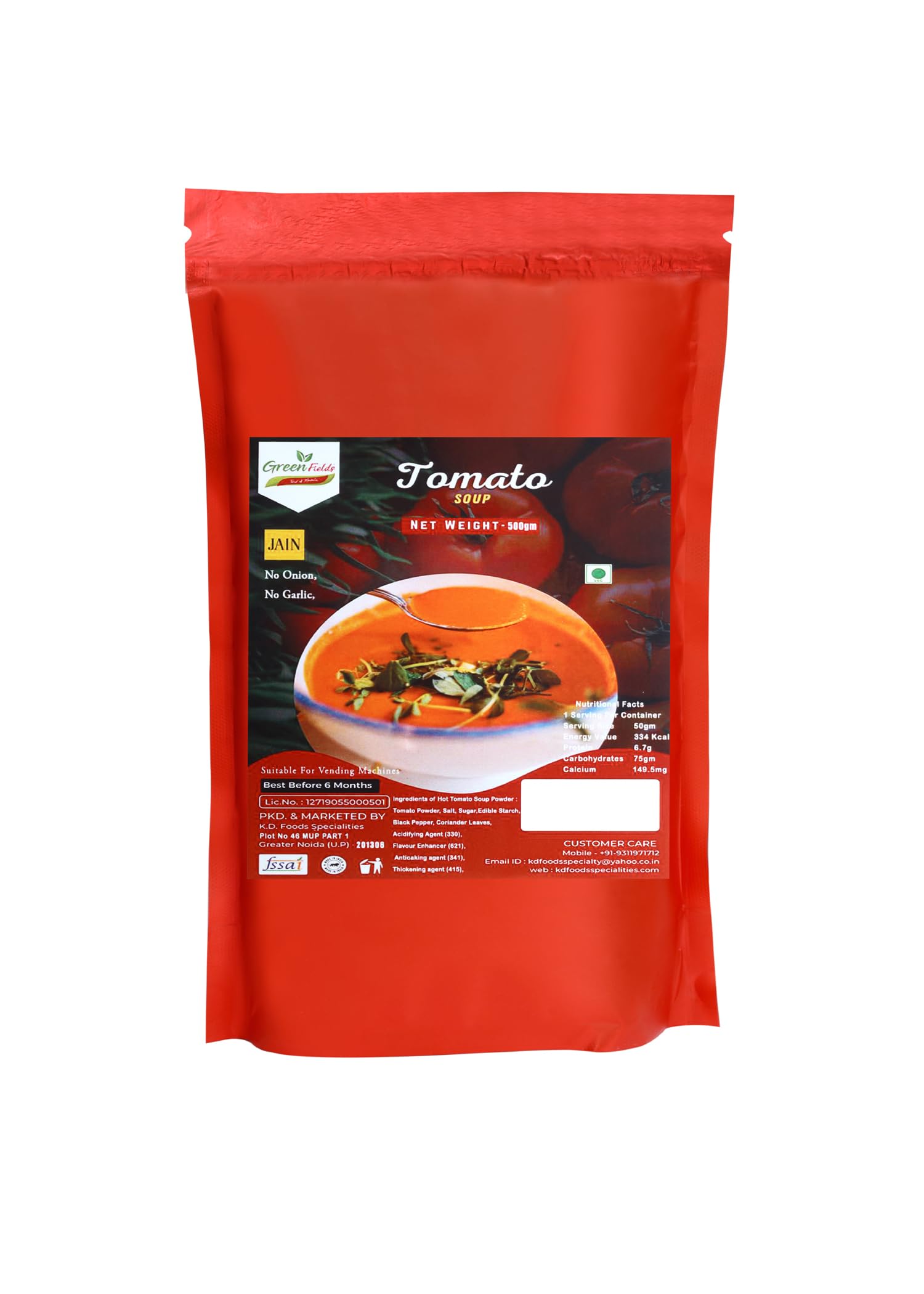 Greenfields Jain tomato soup 500 gram (B0CM3D7D4R) Amazon Price History, Amazon Price Tracker