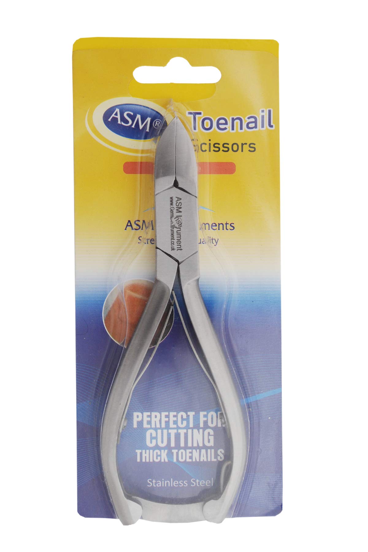 ASM® Toe Nail Clippers for Thick Nails Ingrown Toenail Treatment - Heavy Duty Stainless Steel Pedicure Tools Nail Clippers for Thick Nails (5.5) - Ideal Beauty Gifts for Women & Men Nail Care