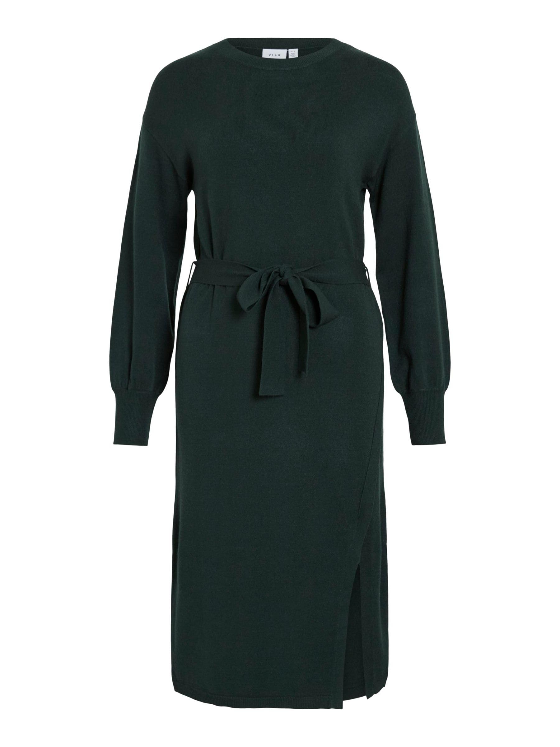 Vila Female Strickkleid Gürtel Midi