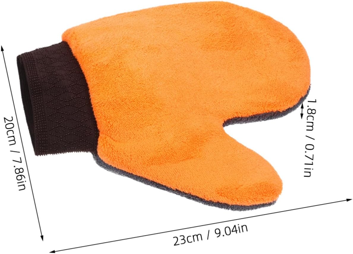Alipis Dual-Sided Car Wash Mitts 2-Pack Scratch-Free Microfiber Cleaning Gloves for Car Washing and Exterior Care for Auto Detailing and Dusting