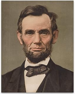Abraham Lincoln Portrait 11x14 Unframed Print – Colorized Historical Photograph, Vintage Presidential Portrait, Civil War President, American History, Educational Poster, Gift for History Buffs