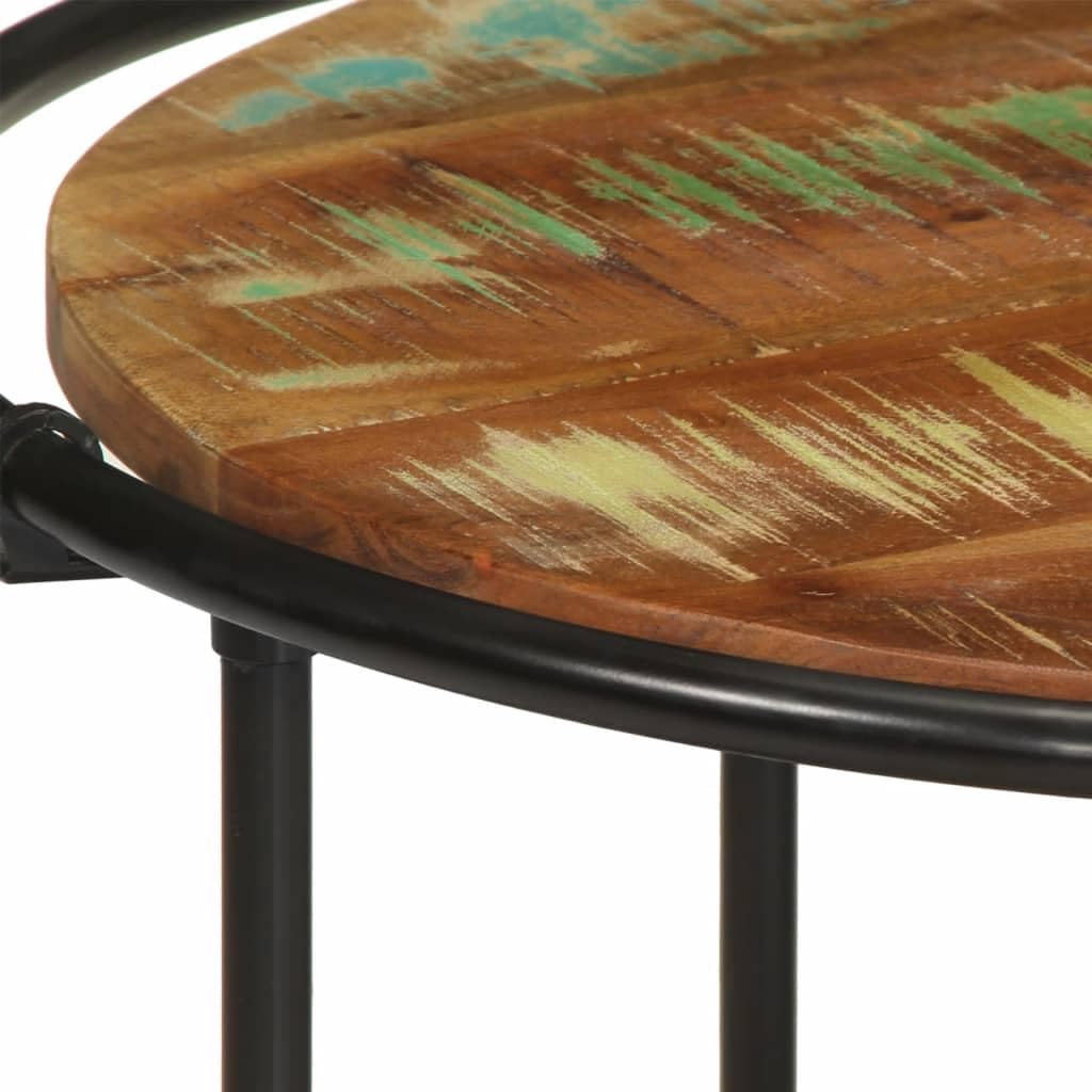 Homgoday Tavolino da caffè 110 x 55 x 40 cm, in legno massiccio recuperato, tavolino da tè, per soggiorno, sala ricevimenti per ospiti, ufficio e corridoio