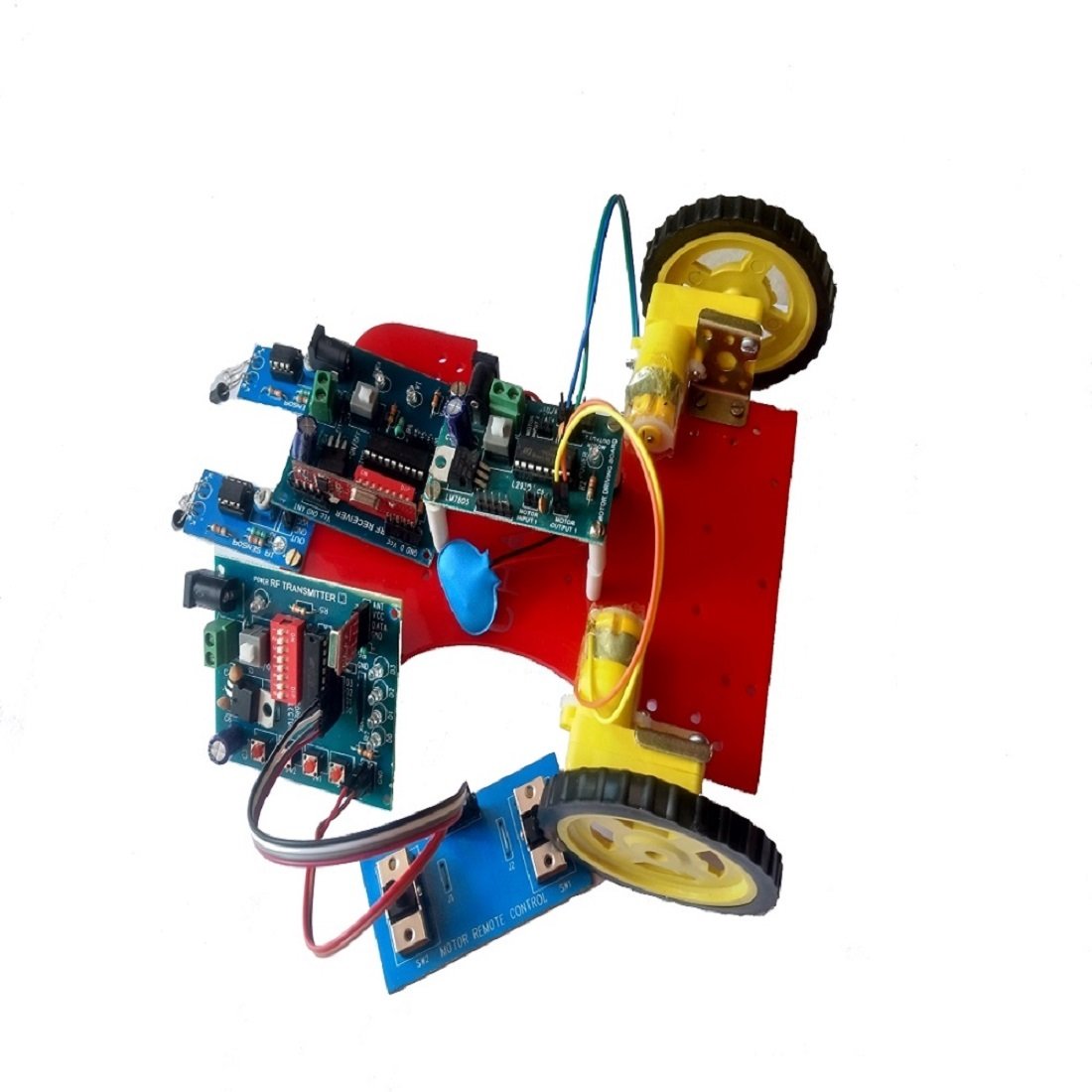 Embeddinator's RF Wireless Joystick Remote Controlled Non-Programmable Robotic DIY Kit (Without Microcontroller)-picture-17