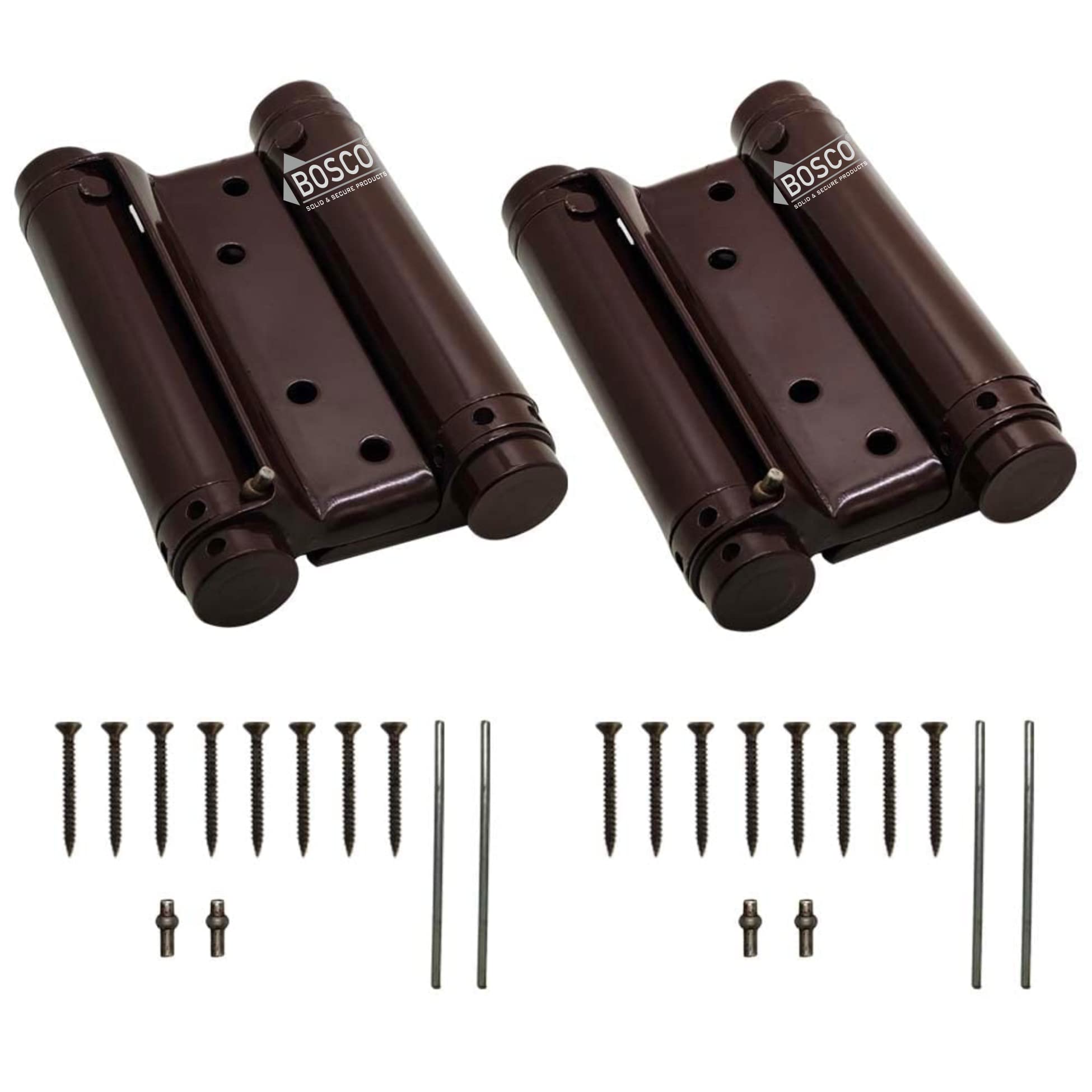 See full amazon price history chart for BOSCO Double Action Hinge, Saloon Door Hinges, Swinging Door Hinge, Heavy Duty Self Closing Brown in Mild Steel with Screws - 4 Inch (Pack of 2 Pcs) BOSCO Double Action Hinge, Saloon Door Hinges, Swinging Door Hinge, Heavy Duty Self Closing Brown in Mild Steel with Screws - 4 Inch (Pack of 2 Pcs) (B0C2Z98G71) Amazon Price History, Amazon Price Tracker