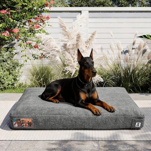 Sytopia 42 Inch Dog Beds for Extra Large Dogs, Waterproof Pet Cra...