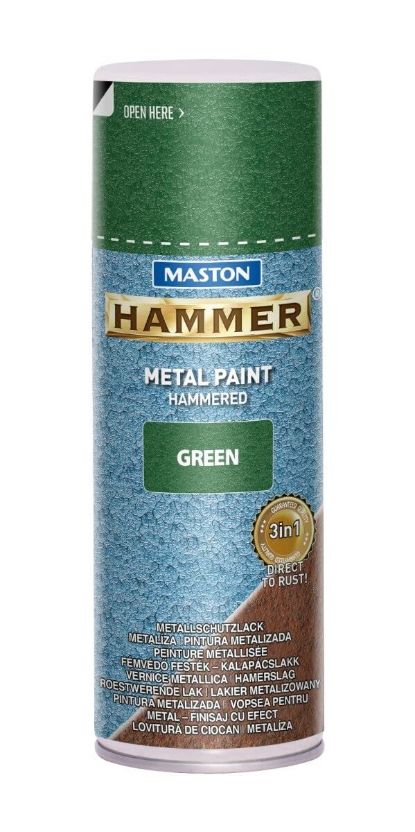 Maston Spray Paint Hammer Hammered Green 400Ml