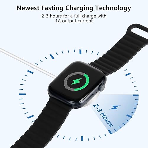 Miniatura 3 de Cable de carga de reloj USB C para Apple Watch, cargador magnético de carga rápida, compatible con Apple Watch Series 987UltraSE654321, cargador USB