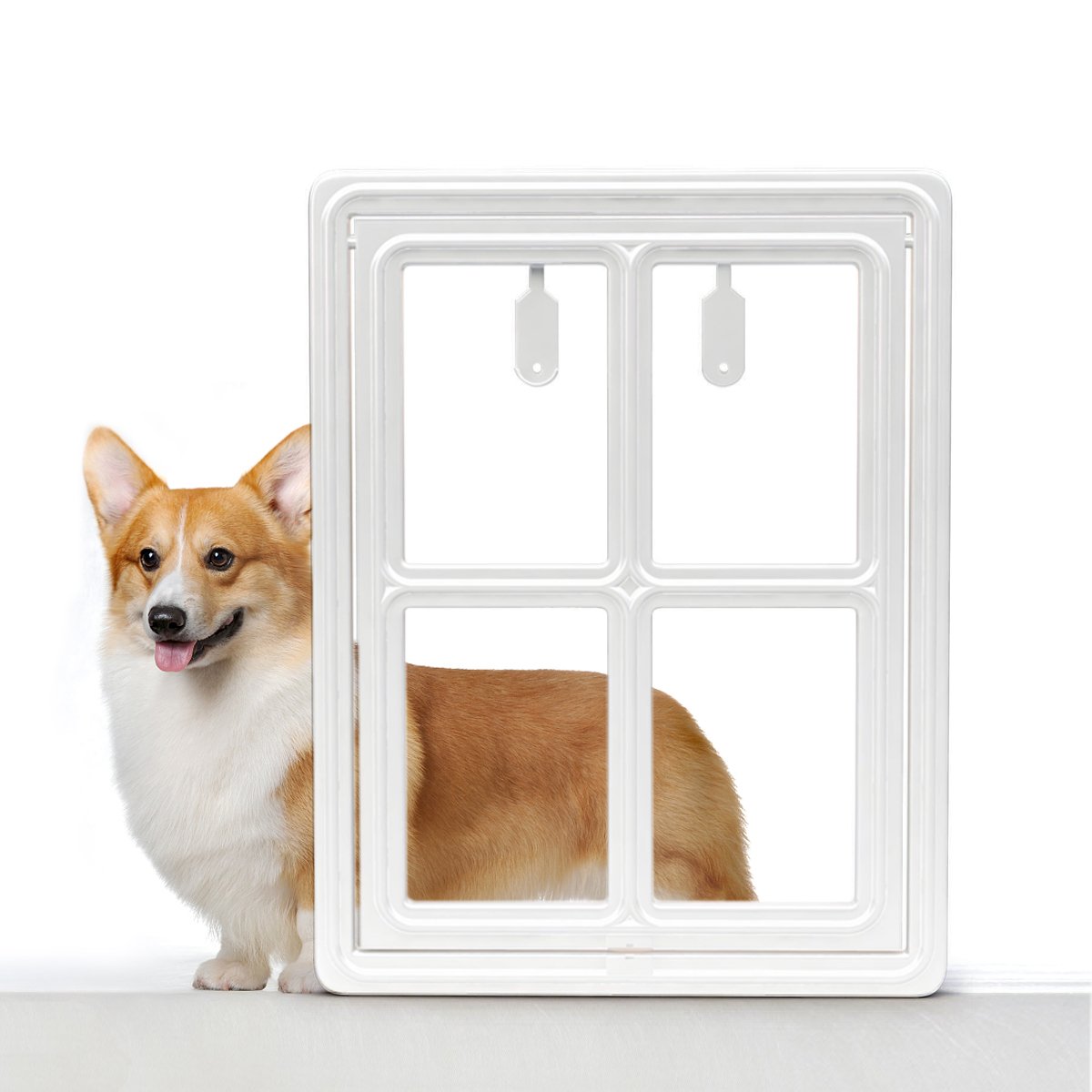 Buy Pet Dog Screen Door 12" X 16" Sliding Dog Door with Flap